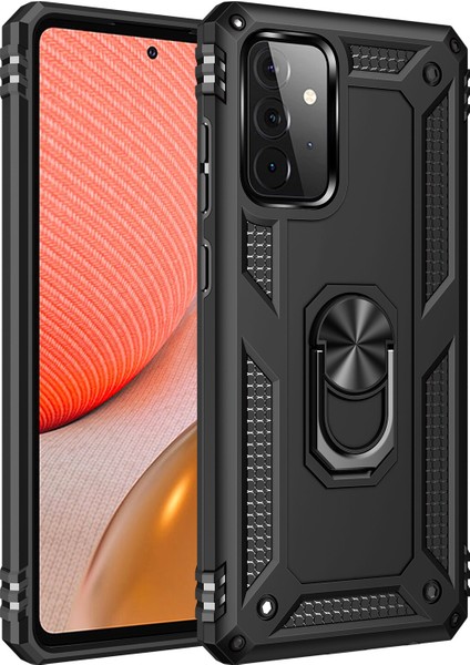 Samsung Galaxy A72 Kılıf Ultra Koruma Yüzüklü Manyetik Vega Kapak