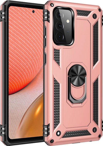 Samsung Galaxy A52 Kılıf Ultra Koruma Yüzüklü Manyetik Vega Kapak