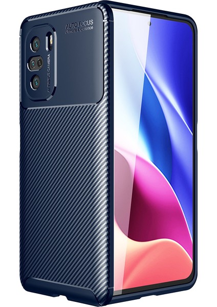 Xiaomi Redmi K40 Kılıf Karbon Desenli Lux Negro Silikon