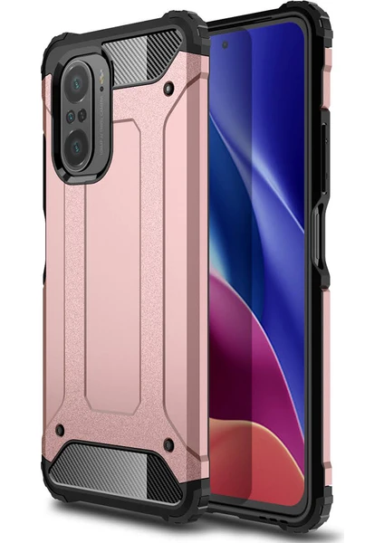 Kny Xiaomi Redmi K40 Pro Kılıf Ultra Korumalı Çift Katmanlı Armour Case