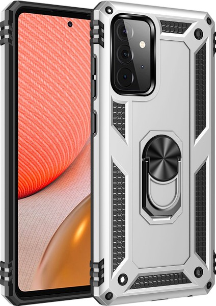 Samsung Galaxy A52 Kılıf Ultra Koruma Yüzüklü Manyetik Vega Kapak