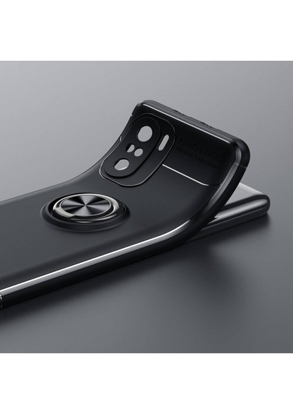 Xiaomi Mi 11X Pro Kılıf Yüzüklü Manyetik Ravel Silikon