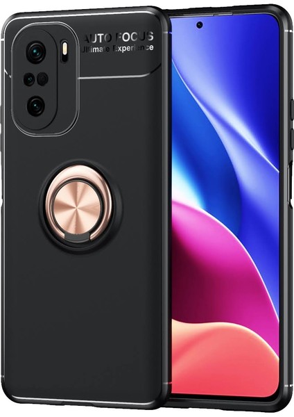 Xiaomi Mi 11i Kılıf Yüzüklü Manyetik Ravel Silikon