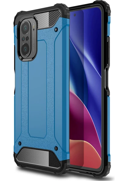 Kny Xiaomi Redmi K40 Pro Kılıf Ultra Korumalı Çift Katmanlı Armour Case