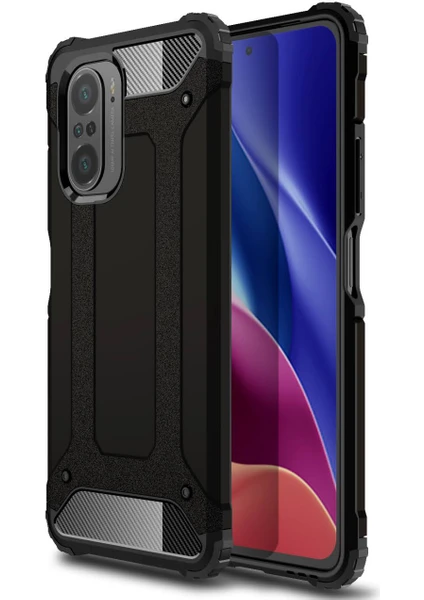 Kny Xiaomi Redmi K40 Pro Kılıf Ultra Korumalı Çift Katmanlı Armour Case