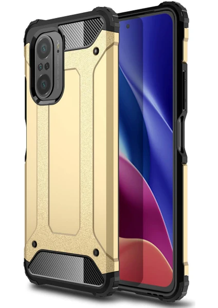 Kny Xiaomi Redmi K40 Pro Kılıf Ultra Korumalı Çift Katmanlı Armour Case