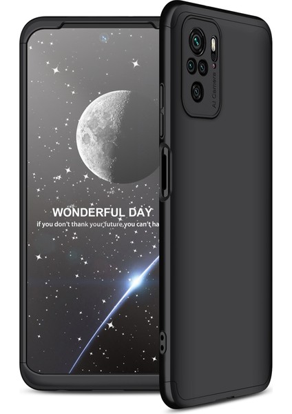Xiaomi Redmi Note 10S Kılıf 3 Parça 360 Ays Kapak