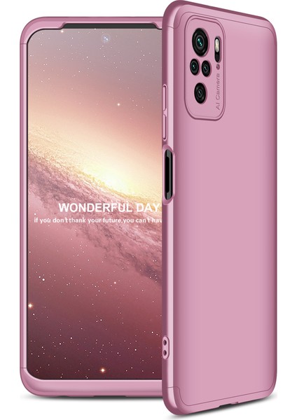 Xiaomi Redmi Note 10S Kılıf 3 Parça 360 Ays Kapak