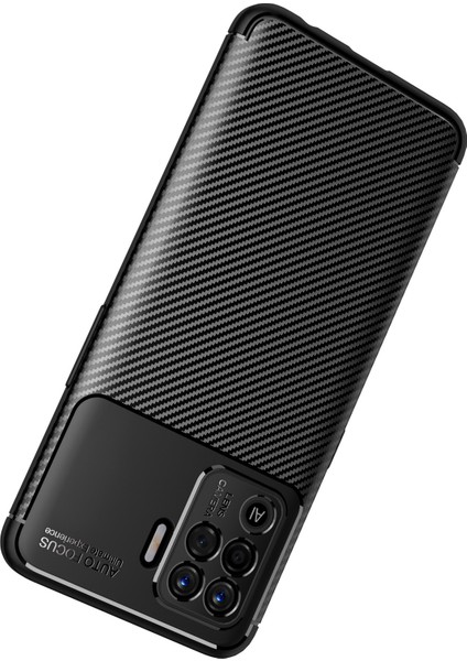 Oppo Reno 5 Lite Kılıf Karbon Desenli Lux Negro Silikon fiyatları