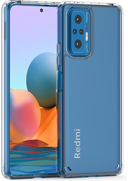 Xiaomi Redmi Note 10 Pro Kılıf Ultra Korumalı Kameralı Koruma Şeffaf Coss Silikon