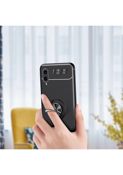 Samsung Galaxy A02 Kılıf Yüzüklü Manyetik Ravel Silikon indirimleri