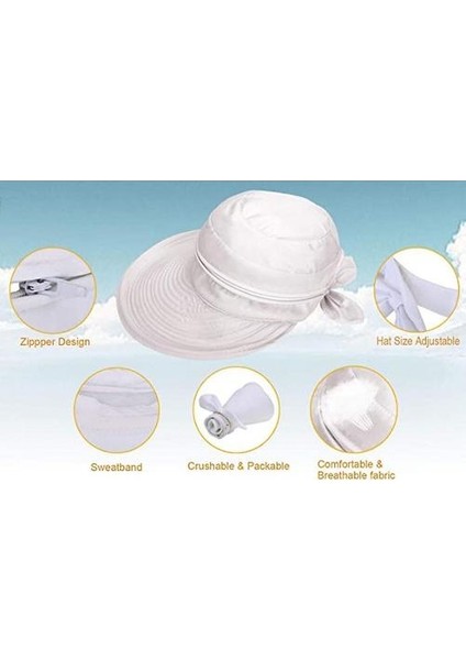 Güneş Koruyucu Cabrio Plaj Visor Şapka (Yurt Dışından) fırsatları