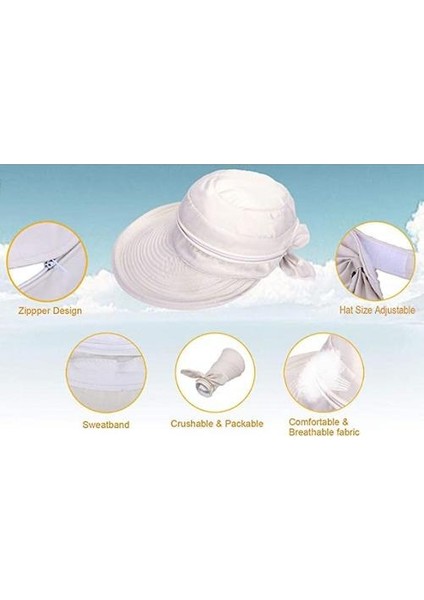 Güneş Koruyucu Cabrio Plaj Visor Şapka (Yurt Dışından) fırsatları