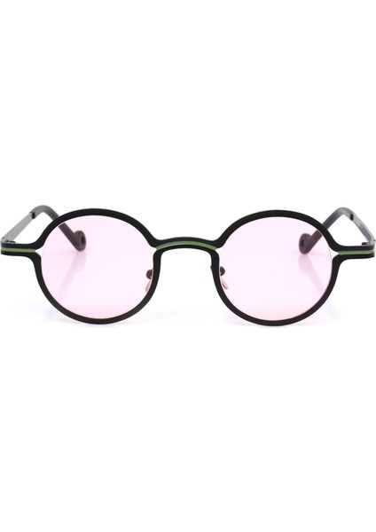 s Yuvarlak Çift Renk Çerçeveli Unisex Güneş Gözlüğü AE-7728C3