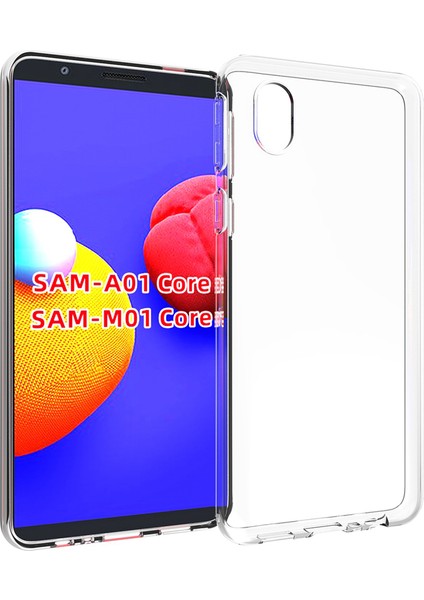 Samsung Galaxy A01 Core Kılıf Ultra Ince Şeffaf Silikon