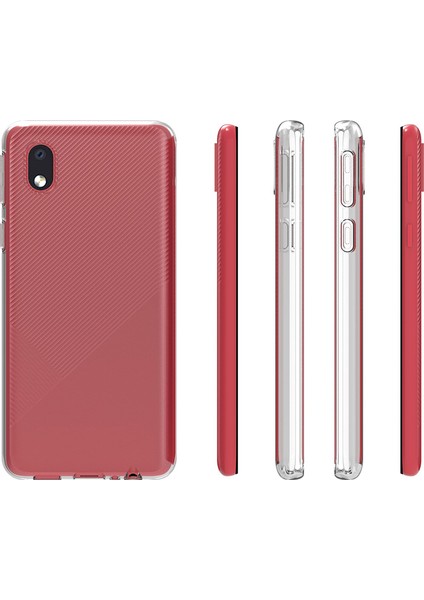 Samsung Galaxy A01 Core Kılıf Ultra Ince Şeffaf Silikon