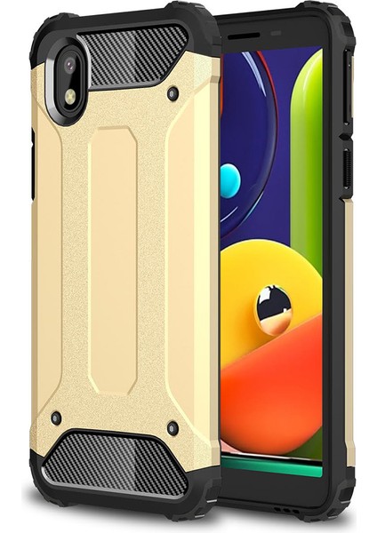 Samsung Galaxy A01 Core Kılıf Çift Katmanlı Armour Case