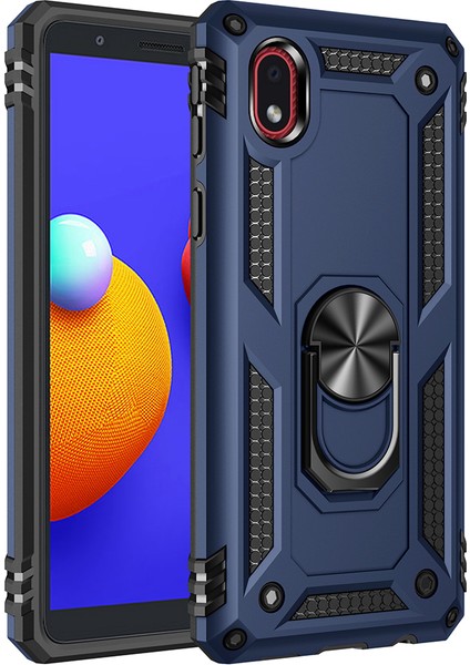Samsung Galaxy A01 Core Kılıf Ultra Korumalı Yüzüklü Manyetik Vega Kapak
