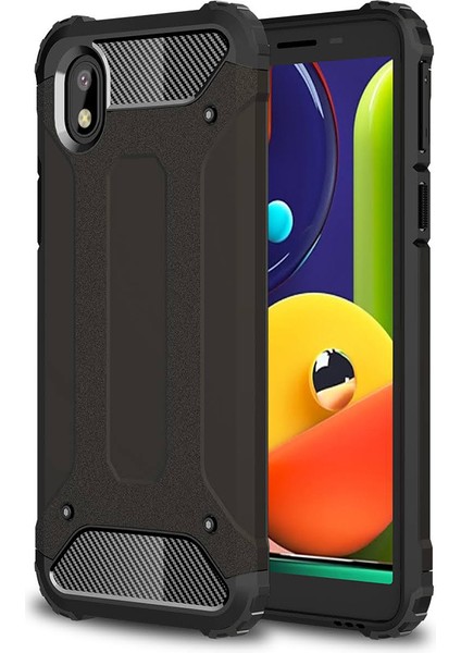Samsung Galaxy A01 Core Kılıf Çift Katmanlı Armour Case