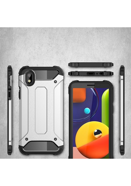 Samsung Galaxy A01 Core Kılıf Çift Katmanlı Armour Case