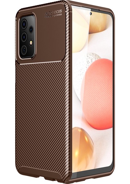 Samsung Galaxy A72 Kılıf Karbon Desenli Lux Negro Silikon