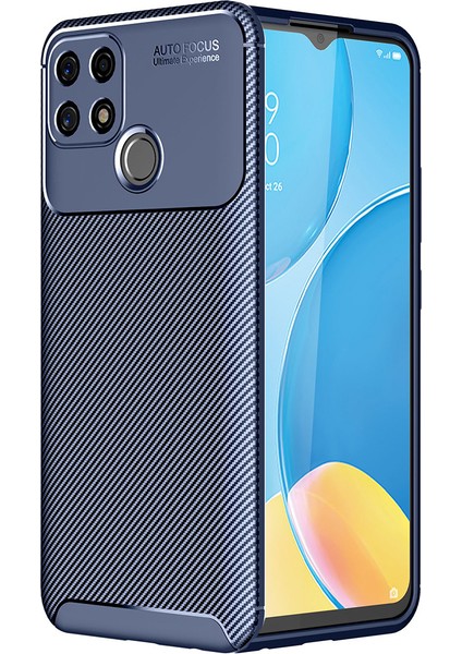 Oppo A15 Kılıf Karbon Desenli Lux Negro Silikon