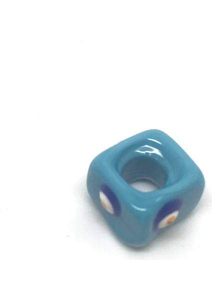 Kolye Bileklik Zincirine Takılan El Işi Nazarlı Cam Boncuk 3