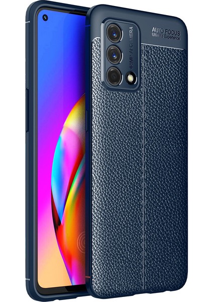 Oppo A74 Kılıf Deri Desenli Lux Niss Silikon