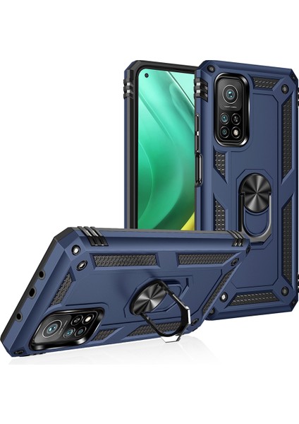 Xiaomi Mi 10T Pro Kılıf Ultra Korumalı Yüzüklü Manyetik Vega Kapak