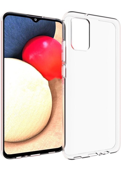 Samsung Galaxy A02S Kılıf Ultra Ince Şeffaf Silikon