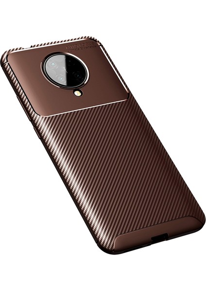 Xiaomi Redmi K30 Pro Kılıf Karbon Desenli Lux Negro Silikon