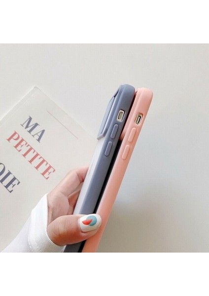 Oppo A92 Kılıf Renkli Silikon Kenarlı Sürgülü Buzlu Lensi Kapak fiyatları