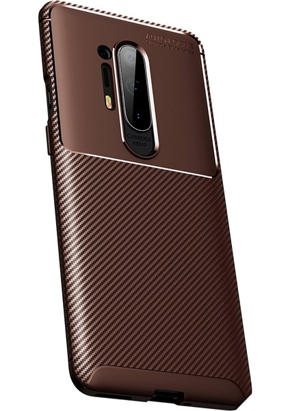 One Plus 8 Pro Kılıf Karbon Desenli Lux Negro Silikon