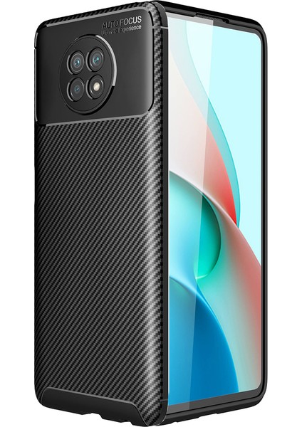 Xiaomi Redmi Note 9 5g Kılıf Karbon Desenli Negro Silikon