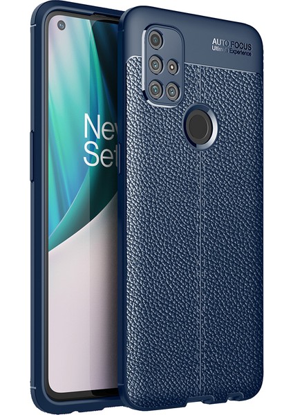 One Plus N10 Kılıf Deri Desenli Lux Niss Silikon