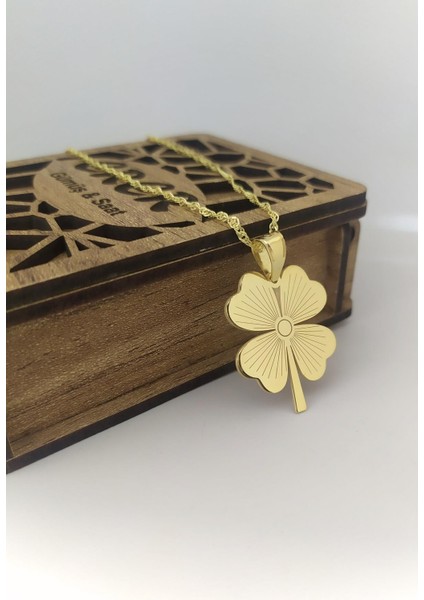 Gümüş Yeni Model Yonca Singapur Zincirli Kolye fiyatları