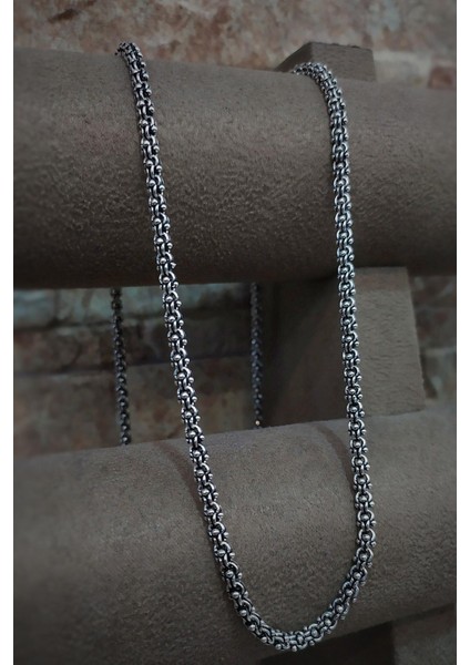 Gümüş 3,8 mm 65 cm Arnavut Boyun Zinciri Kolye