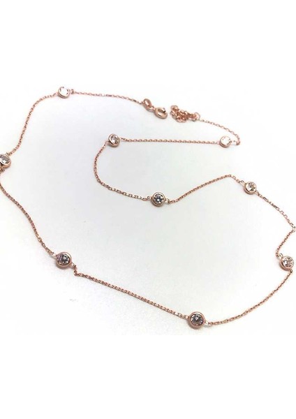 Gümüş Taşlı Bayan Kolyesi NZ61C4 fiyatları