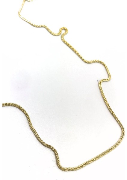 Gümüş Spiga Model Altın Kaplama Boyun Zinciri fiyatları