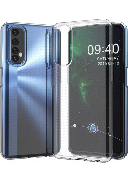 Realme 7 Kılıf Ultra Ince Şeffaf Silikon