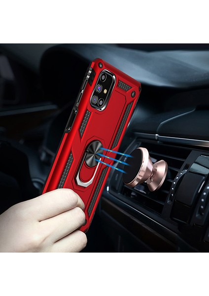 Samsung Galaxy M31S Kılıf Ultra Korumalı Yüzüklü Manyetik Vega Kapak modelleri