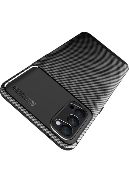 Oppo Reno 4 Kılıf Karbon Desenli Lux Negro Silikon modelleri