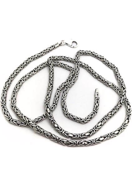 2,8 mm Gümüş Kral Boyun Zinciri Kolye