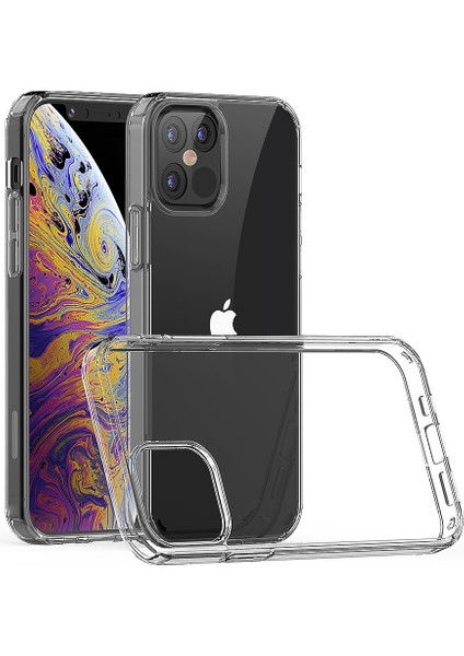 Apple Iphone 12 Pro Max Kılıf Kamera Korumalı Şeffaf Coss Silikon