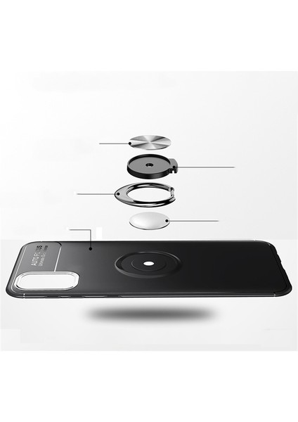 Galaxy M31S Kılıf Yüzüklü Manyetik Ravel Silikon