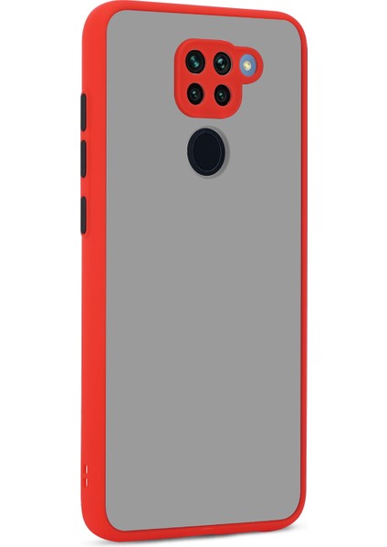 Xiaomi Redmi Note 9 Kılıf Silikon Kenarlı Kamera Korumalı Buzlu Hux Kapak