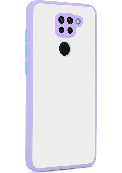 Xiaomi Redmi Note 9 Kılıf Silikon Kenarlı Kamera Korumalı Buzlu Hux Kapak