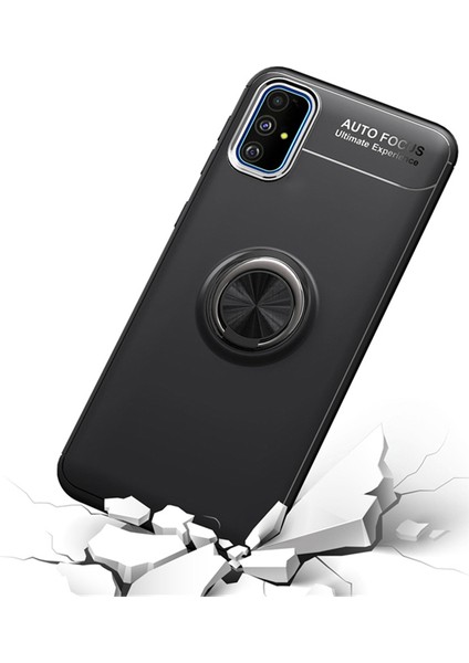 Galaxy M31S Kılıf Yüzüklü Manyetik Ravel Silikon