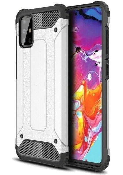 Samsung Galaxy M31S Kılıf Çift Katmanlı Armour Case