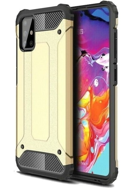 Samsung Galaxy M31S Kılıf Çift Katmanlı Armour Case